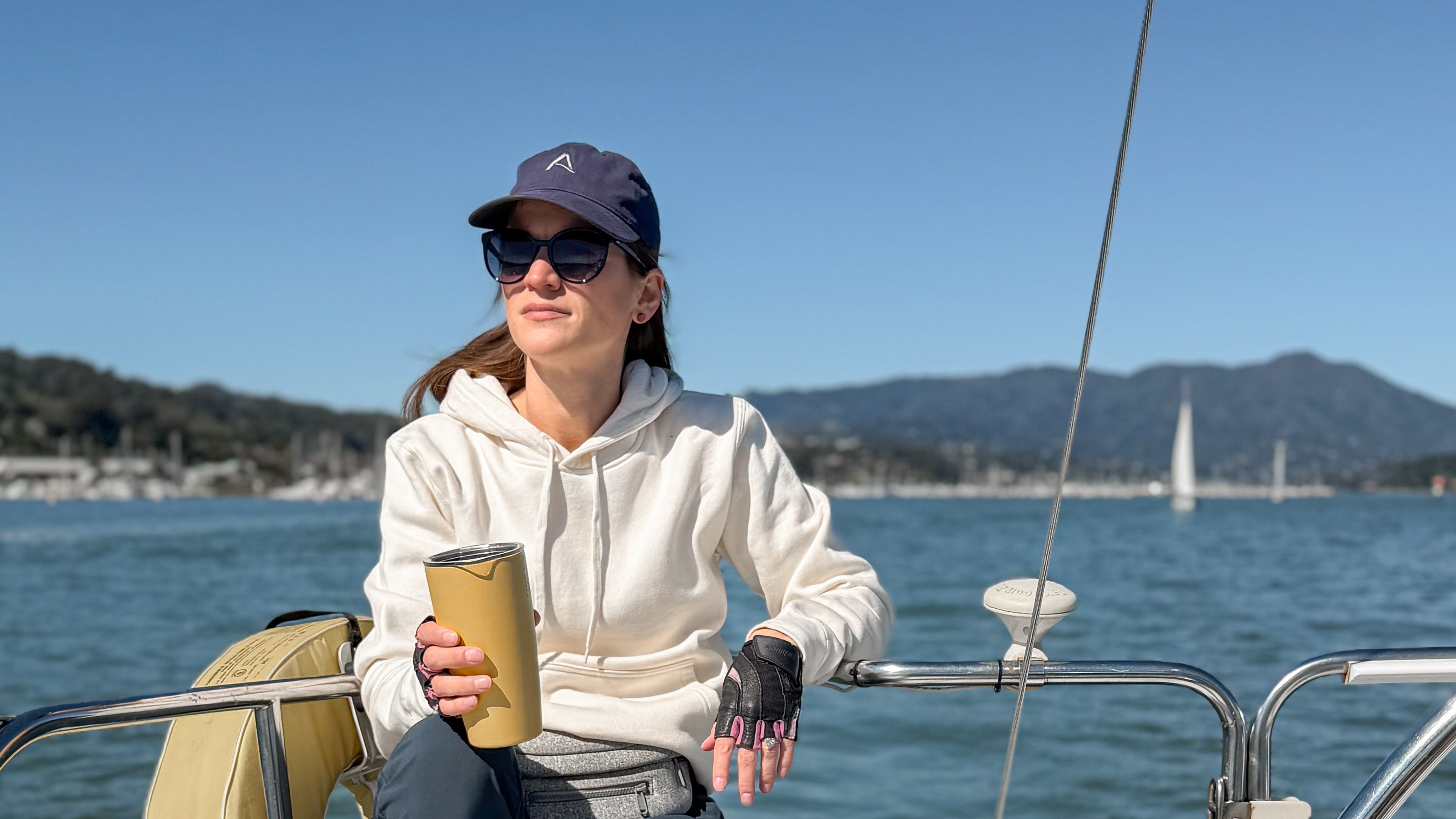 The Sausalito Hoodie on San Francisco Bay
